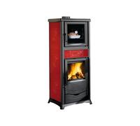 Poêle à bois La Nordica Rossella Plus Forno 5.0 - Ceramica Bordeaux