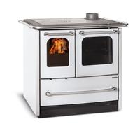 Cuisinière à bois La Nordica Sovrana Easy Evo 2.0 | 7,5 kW revêtement en acier, blanc