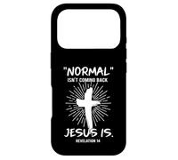 La normalité ne revient Pas ? Jésus, chrétiens, joyeuses Pâques Coque pour iPhone 17 Pro