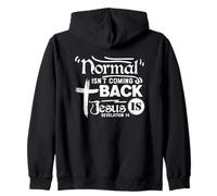 La normalité ne revient Pas, Jésus est Apocalypse 14 Sweat à Capuche