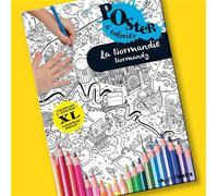 La normandie poster coloriage - CARLOS DA CRUZ - La Petite Boite - broché - Document jeunesse dès 6 ans