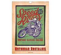 La nostalgie de la moto, Version française (Calendrier mural 2026 DIN A4 portrait), Calendrier CALVENDO mensuel