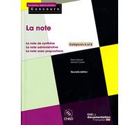 La note 2010 - categories a et b - la note de synthèse