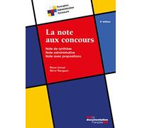La Note Aux Concours - Note De Synthèse, Note Administrative, Note Avec Propositions