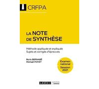 La note de synthèse: Méthode appliquée et expliquée. Sujets et corrigés d'épreuves (2021)