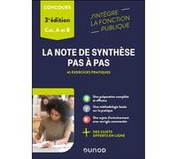 La note de synthèse pas à pas Pierre Beck (Auteur)