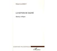La notion de sacré : Aperçu critique