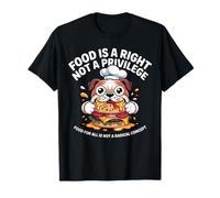 La Nourriture est Un Droit, Pas Un privilège | Bulldog Burger Food Justice T-Shirt