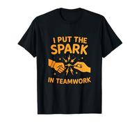 La nouveauté I Put the Spark in Teamwork Electrician T-Shirt