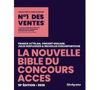 La nouvelle bible du concours ACCES 2026 - Franck Attelan - Studyrama Eds - broché - Scolaire / Universitaire