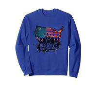 La Nouvelle génération d'Old Glory Sweatshirt, Unisexe pour Adultes, Bleu Royal, M