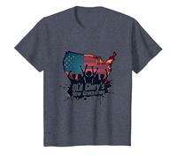 La Nouvelle génération d'Old Glory T-Shirt, Enfant, Bleu Chiné, 6 Ans