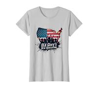 La Nouvelle génération d'Old Glory T-Shirt, Femme, Argent, XS