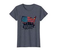 La Nouvelle génération d'Old Glory T-Shirt, Femme, Bleu Chiné, XXL