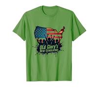 La Nouvelle génération d'Old Glory T-Shirt, Homme, Herbe, XXL
