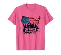 La Nouvelle génération d'Old Glory T-Shirt, Homme, Rose chiné, XL