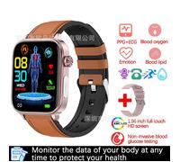 La nouvelle montre connectée ET570 avec appels Bluetooth est dotée d'un électrocardiogramme ECG+PPG, de la mesure de la tempé(Y080)