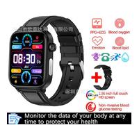 La nouvelle montre connectée ET570 avec appels Bluetooth est dotée d'un électrocardiogramme ECG+PPG, de la mesure de la tempé(Y079)