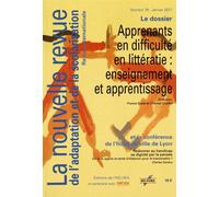La Nouvelle Revue De L'adaptation Et De La Scolarisation N° 76, Janvier 2017 - Apprenants En Difficulté En Littératie : Enseignement Et Apprentissage