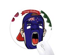 la nouvelle - zélande, plafonnement du maquillage facial! tapis de souris en caoutchouc de sapin de noël