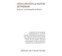 La nuit de Gethsémani: Essai sur la philosophie de Pascal