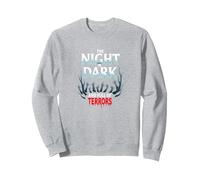 La Nuit est Sombre et Pleine de terreurs Horreur Gothique Sweatshirt, Unisexe pour Adultes, Gris Chiné, S