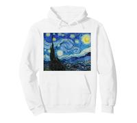 La Nuit étoilée de Vincent Van Gogh, 1889, célèbre Peinture Sweat à Capuche, Unisexe pour Adultes, Blanc, S