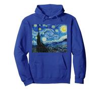 La Nuit étoilée de Vincent Van Gogh, 1889, célèbre Peinture Sweat à Capuche, Unisexe pour Adultes, Bleu Royal, XL