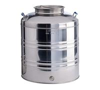 LA NUOVA SANSONE Fût INOX pour Huile Liquide Alimentaire SERTI 25L