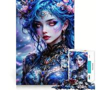 La Nymphe Enchantée des Eaux Profondes Puzzle de 1000 Pièces pour Adultes Jeu de Logique Solide Divertissement et Détente Bords Clairs Cadeau Souvenir (38x26cm)