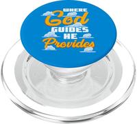 Là où Dieu Guide, il fournit la Religion et la Foi chrétiennes PopSockets PopGrip pour MagSafe