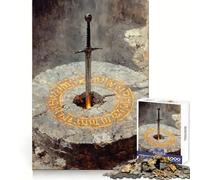 Là où l'épée est restée Puzzle pour Adultes de 1000 pièces Stratégie, réflexion, Pleine Conscience, évasion, Assemblage précis, (50x75cm)