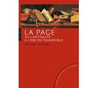 La page de l'antiquité à l'ère du numérique. Histoire, usages, esthétiques
