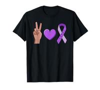 La Paix. Amour. Lupus. Le Ruban Violet Meme T-Shirt