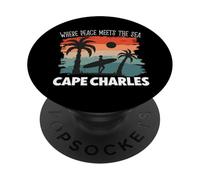 La Paix au Bord de la mer - Cape Charles PopSockets PopGrip Adhésif