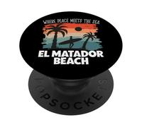 La Paix au Bord de la mer - El Matador Beach PopSockets PopGrip Adhésif