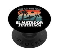 La Paix au Bord de la mer - El Matador State Beach PopSockets PopGrip Adhésif
