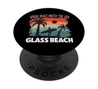 La Paix au Bord de la mer - Glass Beach PopSockets PopGrip Adhésif