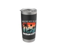 La paix au bord de la mer - Ocean City Gobelet isotherme en acier inoxydable double paroi