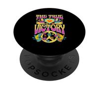 La Paix est la Vraie Victoire de l'amour et de l'unité PopSockets PopGrip Adhésif