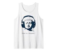 La Paix est Une fréquence - Tête de Bouddha avec écouteurs Débardeur