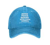 La Paix Intérieure Commence par Quatre Mots, Ce n'est Pas Mon Putain De Problème Casquettes Athlétique Casquette De Camionneur Mode Solaire Cap pour Homme Été Extérieur