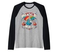 La paix pour tous, une paix unie qui inspire l'harmonie amoureuse dans le monde Manche Raglan