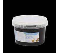 La Pajarita 117309 peinture doigts D-02, noir, 500 ml
