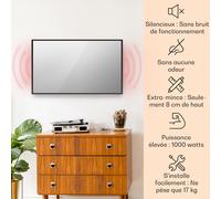 La Palma 1000 smart Radiateur 2 en 1 convecteur infrarouge 120x60cm 1000W miroir