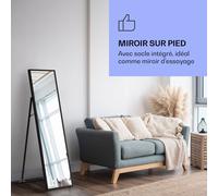 La Palma 900 smart radiateur infrarouge convecteur 40x160cm 900W miroir socle