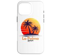 La Palma Îles Canaries Souvenir Espagnol Palmiers Coque pour iPhone 16 Pro Max