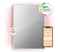 La Palma Smart 750W 85x60cm Miroir Chauffant Infrarouge Blanc
