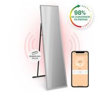 La Palma Smart 900W 160x40cm Miroir Chauffant Infrarouge Argent