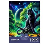 La Panthère Noire Puzzles 1000 Pièces Cadeau Unique Dessin animé Animaux colorés Jeu Éducatif Challenge Toy À De Qualité Supérieure Peinture Art pour Adultes Enfants 38x26cm/1000pcs